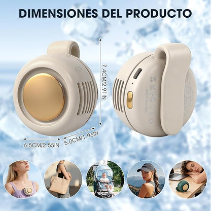 Mini Ventilador de Cuello con Clip