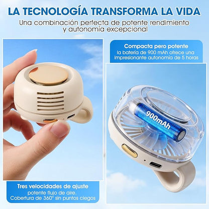 Mini Ventilador de Cuello con Clip